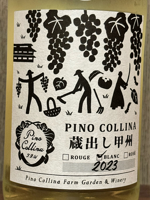 Pino Collina F.&W. 蔵出し甲州 2023(ピノ・コッリーナ)