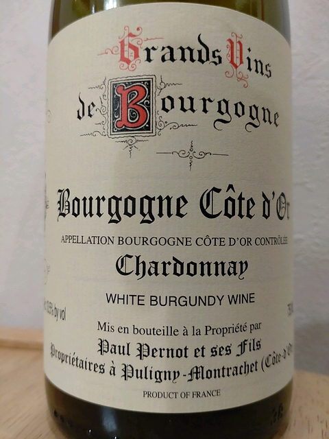 Paul Pernot et Ses Fils Bourgogne Côte d'Or Chardonnay