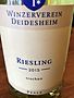 Winzerverein Deidesheim Riesling trocken(2015)