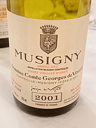 ドメーヌ・コント・ジョルジュ・ド・ヴォギュエ ミュジニー グラン・クリュ キュヴェ・ヴィエイユ・ヴィーニュ(2001)