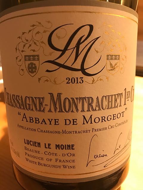 Lucien Le Moine Chassagne Montrachet 1er Cru Abbaye de Morgeot