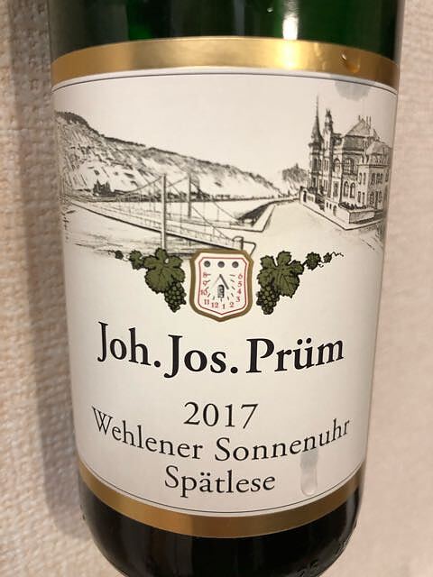 Joh. Jos. Prüm Wehlener Sonnenuhr Spätlese(ヨハン・ヨゼフ・プリュム ヴェレナー・ゾンネンウーア シュペトレーゼ)