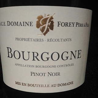 Dom. Forey Père & Fils Bourgogne Pinot Noir(ドメーヌ・フォレ・ペール・エ・フィス ブルゴーニュ・ピノ・ノワール)