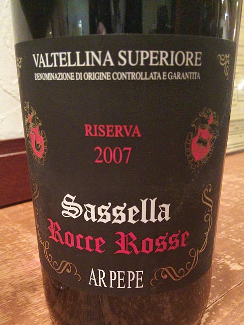 Arpepe (Ar.Pe.Pe) Valtellina Superiore Riserva Sassella Rocce Rosse