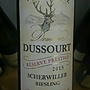 Dom. Dussourt Scherwiller Riesling Réserve Prestige(2015)
