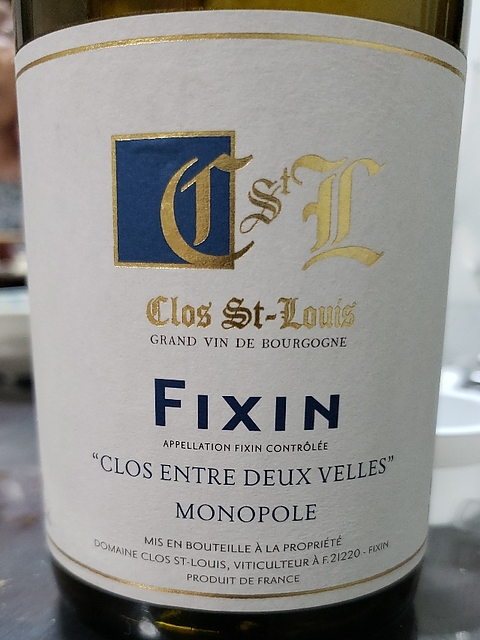 Clos St Louis Fixin Clos Entre Deux Velles