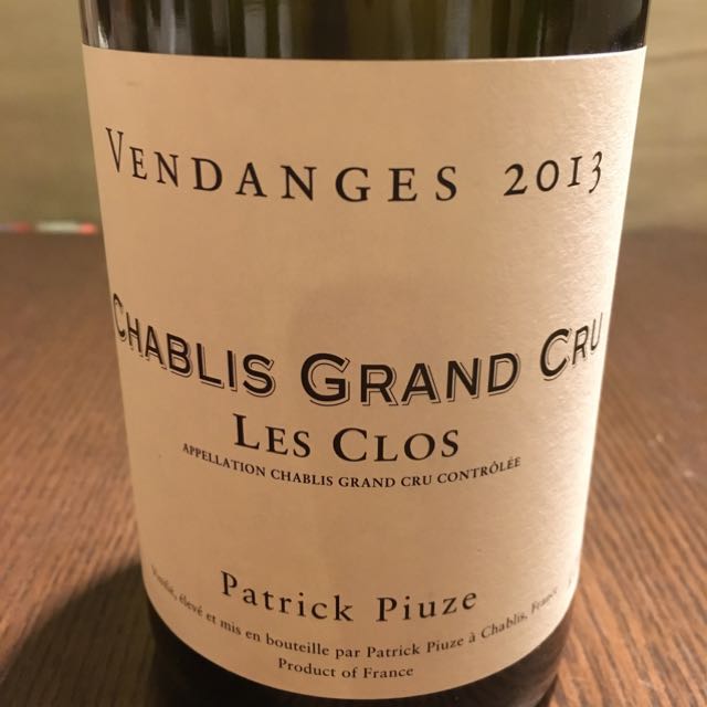 パトリック・ピウズ　シャブリ　グラン・クリュブーグロ2009 1本 Patrick Piuze Chablis Grand Cru Bougros(パトリック・ピウズ