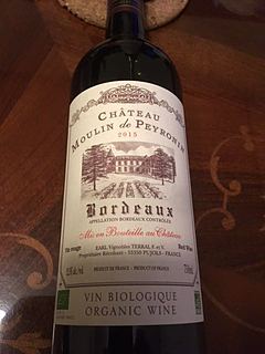 Ch. Moulin de Peyronin Bordeaux Rouge Bio(シャトー・ムーラン・ド・ペロナン ボルドー ルージュ ビオ)