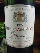 Ch. Saint Nicolas Fronsac