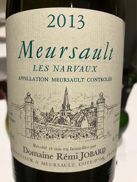 Dom. Rémi Jobard Meursault Les Narvaux(ドメーヌ・レミ・ジョバール ムルソー レ・ナルヴォー)