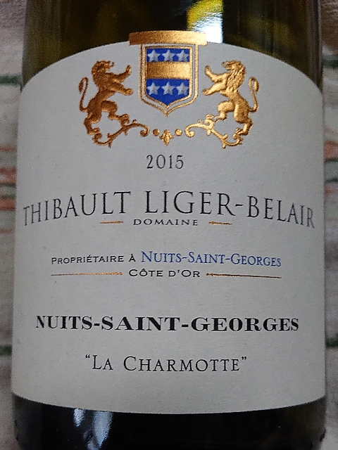 Thibault Liger Belair Nuits Saint Georges La Charmotte(ティボー・リジェ・ベレール ニュイ・サン・ジョルジュ レ・シャルモット)