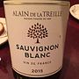 Alain de la Treille Sauvignon Blanc(2015)