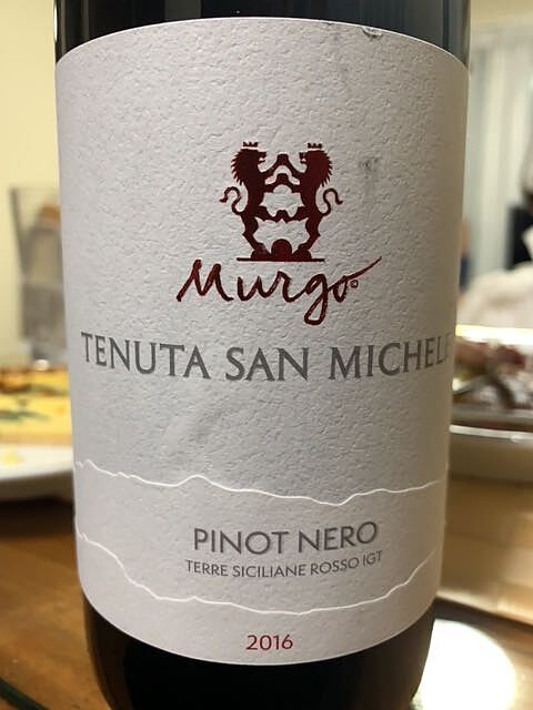 Murgo Tenuta San Michele Pinot Nero(ムルゴ テヌータ・サン・ミケーレ ピノ・ネーロ)