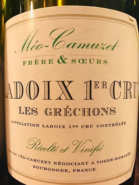 Méo Camuzet F&S Ladoix 1er Cru Les Gréchons(メオ・カミュゼ フレール・エ・スール ラドワ プルミエ・クリュ レ・グレション)