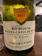 オーレリアン・ヴェルデ ブルゴーニュ オート・コート・ド・ニュイ ル・プリュール ブラン