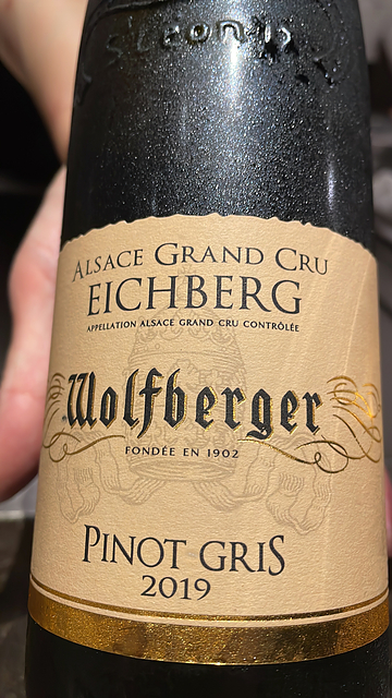 Wolfberger Pinot Gris Grand Cru Eichberg(ウォルフベルジェ ピノ・グリ グラン・クリュ アイシュベルク)