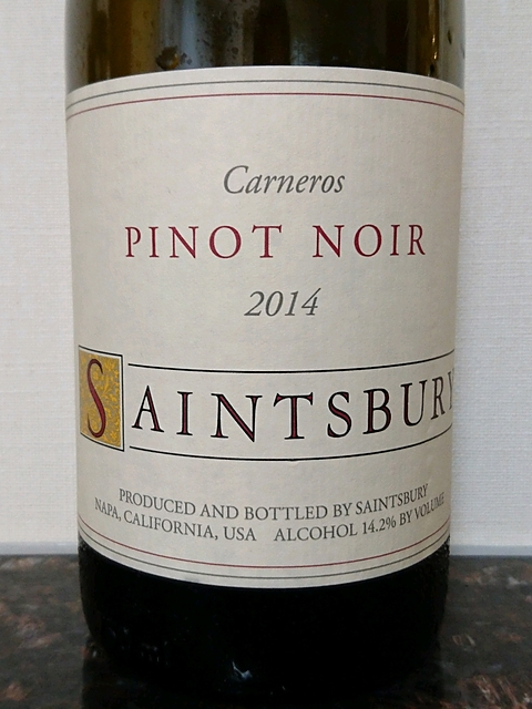 Saintsbury Carneros Pinot Noir(セインツベリー カーネロス ピノ・ノワール)