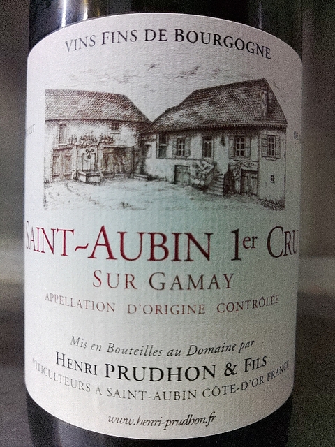 Henri Prudhon & Fils Saint Aubin 1er Cru Sur Gamay