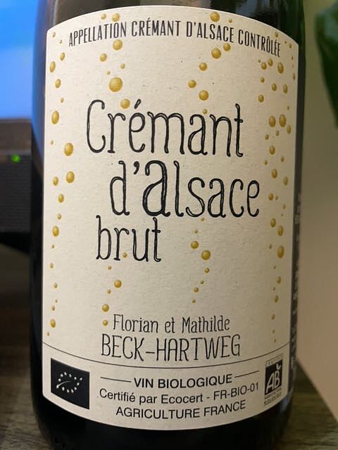 Mathilde et Florian Beck Hartweg Crémant d'Alsace Brut