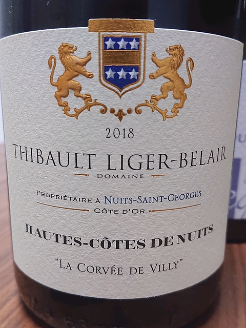 Thibault Liger Belair Hautes Côte de Nuits La Corvée de Villy