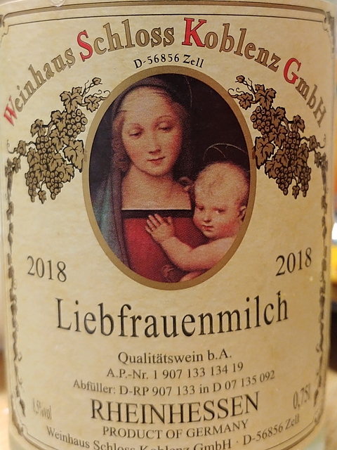 Weinhaus Schloss Koblenz Liebfrauenmilch