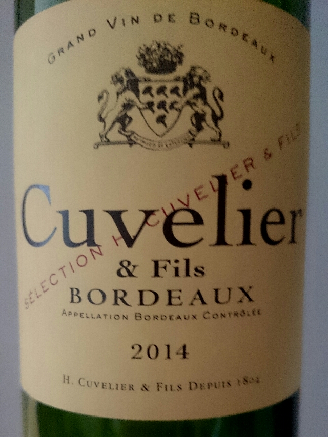Cuvelier Bordeaux 2011 赤ワイン Cuvelier Bordeaux 2011 赤ワイン - メルカリ