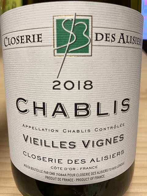 Closerie des Alisiers Chablis Vieilles Vignes(クロズリー・デ・アリズィエ シャブリ ヴィエイユ・ヴィーニュ)