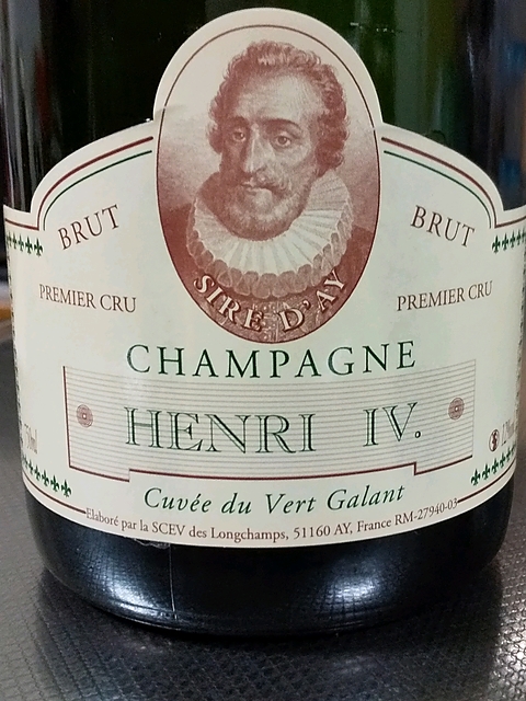 Champagne Henri IV Cuvée du Vert Galant(シャンパーニュ アンリ・キャトル キュヴェ・デュ・ヴェール・ギャラン)
