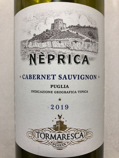 Tormaresca Nèprica Cabernet Sauvignon(トルマレスカ ネプリカ カベルネ・ソーヴィニヨン)