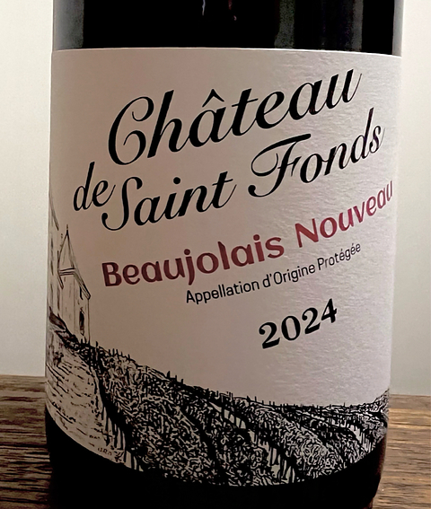 Ch. de Saint Fonds Beaujolais Nouveau(シャトー・ド・サン・フォン ボージョレ ヌーヴォー)
