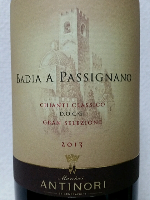 Badia a Passignano Chianti Classico Gran Selezione(バディア・ア・パッシニャーノ キャンティ・クラッシコ グラン・セレツィオーネ)