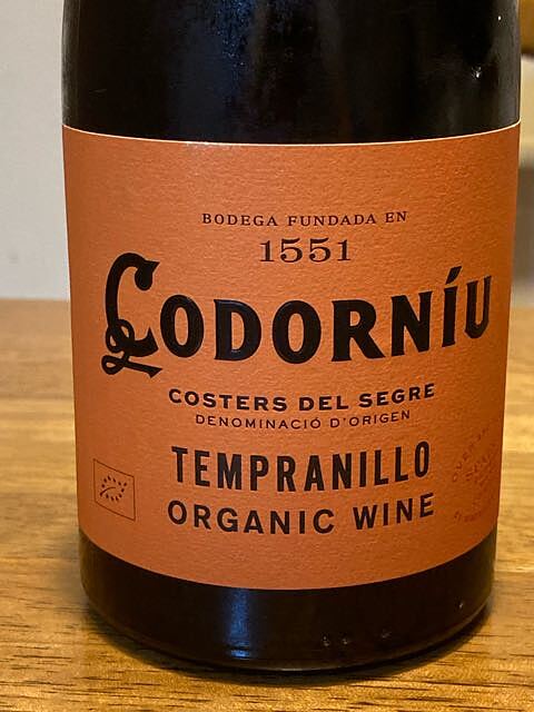 Codorníu Tempranillo Organic(コドーニュ テンプラニーリョ オーガニック)
