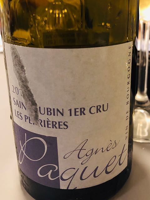 Agnès Paquet Saint Aubin 1er Cru Les Perrières