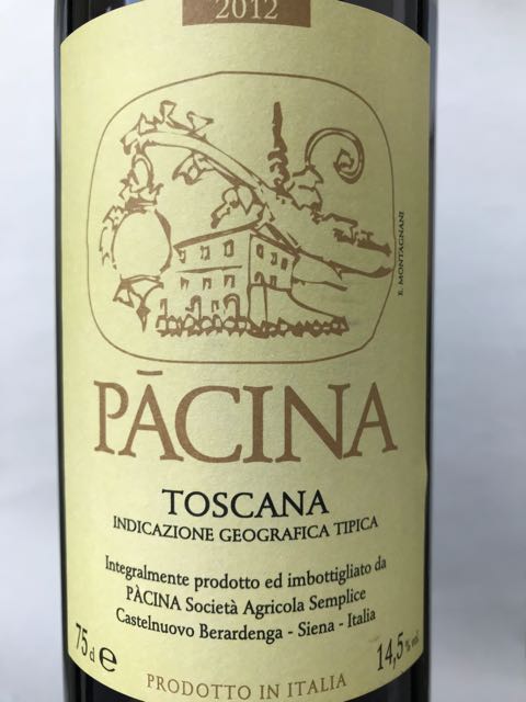 PACINA TOSCANA 2014 750ml 5本 Pacina - Pacina - 2014 | Wine Natur