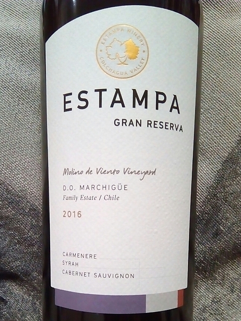 Estampa Gran Reserva Carménère Syrah Cabernet Sauvignon