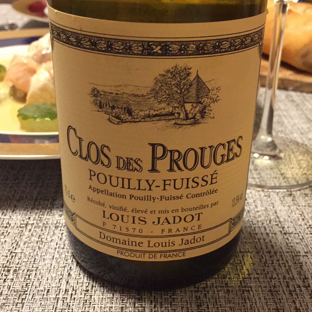 Louis Jadot Pouilly Fuissé Clos des Prouges(ルイ・ジャド