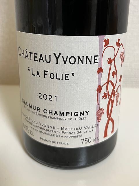 Ch. Yvonne Saumur Champigny La Folie