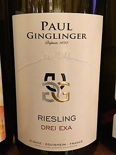 Paul Ginglinger Riesling Drei Exa(ポール・ジャングランジェ リースリング ドレイ・エクサ)