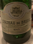 シャトー・デュ・ブルイユ コトー・デュ・レイヨン(1965)