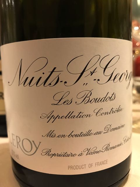 Dom. Leroy Nuits St. Georges Les Boudots (Aux | Vinica 無料