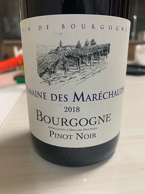 Dom. des Maréchaudes Bourgogne Pinot Noir(ドメーヌ・ド・マレショード ブルゴーニュ ピノ・ノワール)