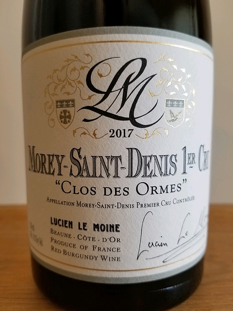 Lucien Le Moine Morey Saint Denis 1er Cru Clos des Ormes