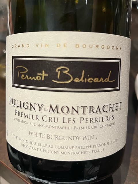 Dom. Pernot Bélicard Puligny Montrachet 1er Cru Les Perrières