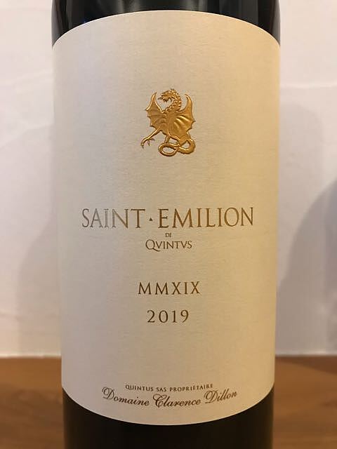 Saint Émilion de Quintus 2019(サン・テミリオン・ド・カンテュス)