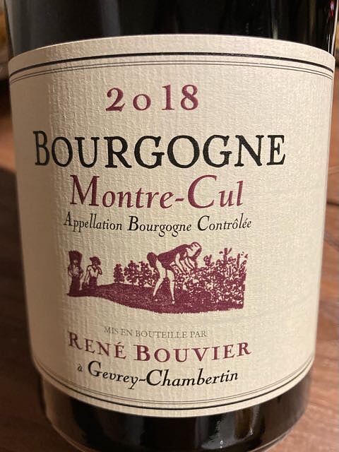 René Bouvier Bourgogne Montre Cul(ルネ・ブーヴィエ ブルゴーニュ モントル・キュ)