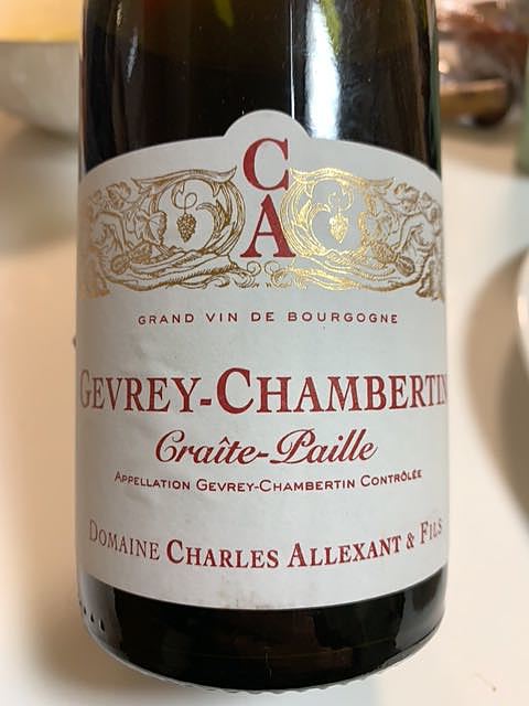 Dom. Charles Allexant & Fils Gevrey Chambertin Craite Paille