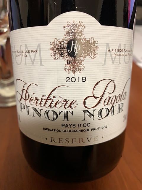 Héritière Pagola Pinot Noir Réserve