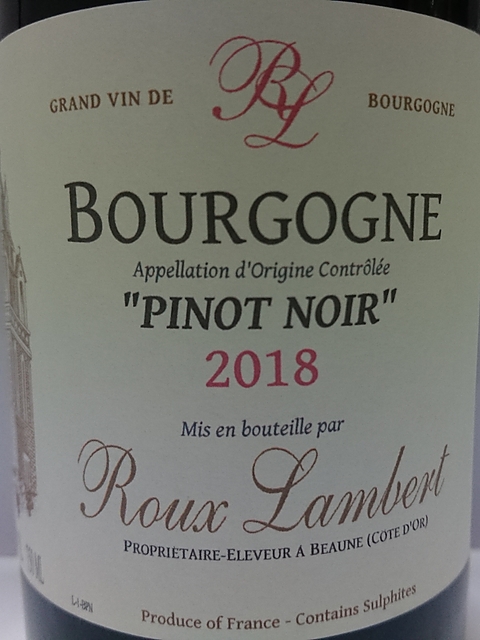 Roux Lambert Bourgogne Pinot Noir