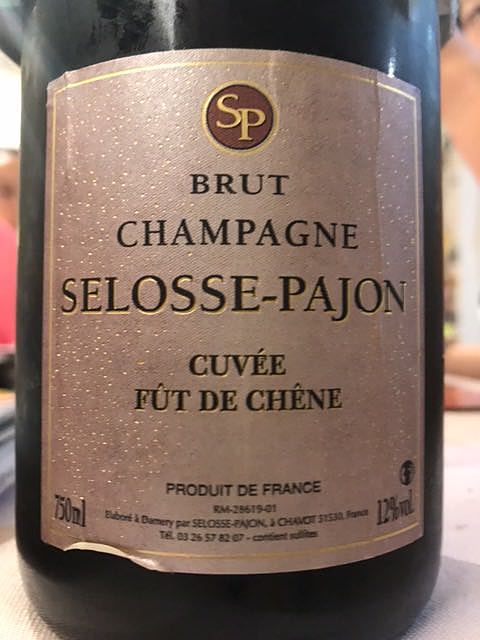 Selosse Pajon Cuvée Fût de Chêne