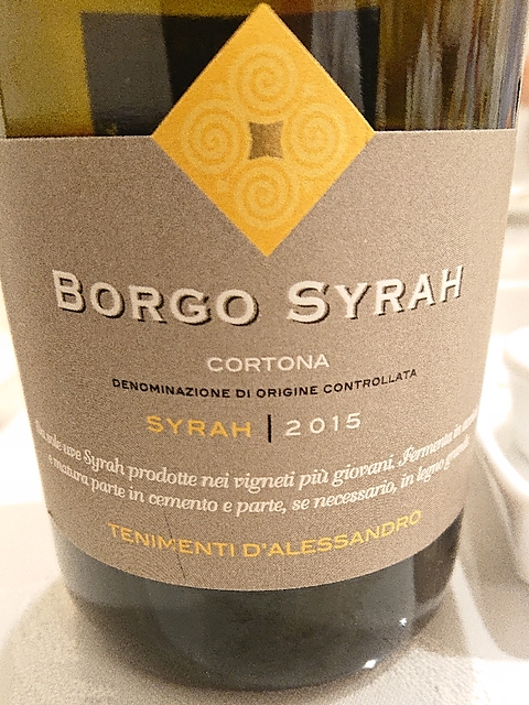 Tenimenti d'Alessandro Borgo Syrah(テニメンティ・ダレッサンドロ ボルゴ・シラー)